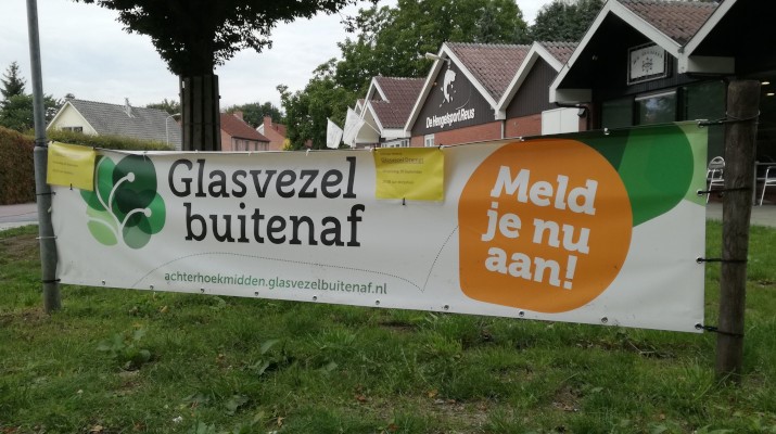 spandoek van Glasvezel buitenaf