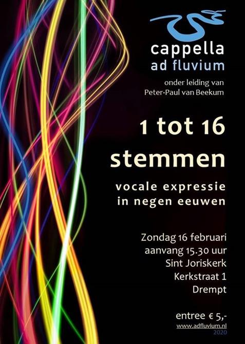 aankondiging Cappella ad Fluvium St. Joriskerk