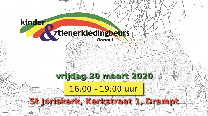 aankondiging kinderkledingbeurs in Drempt