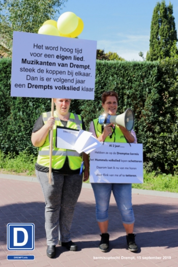 Actie voeren kermislied Hummelo | Geel hesje