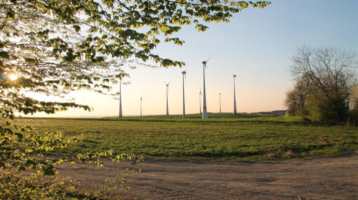 windmolens aan de horizon