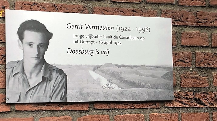 plaquette Gerrit Vermeulen