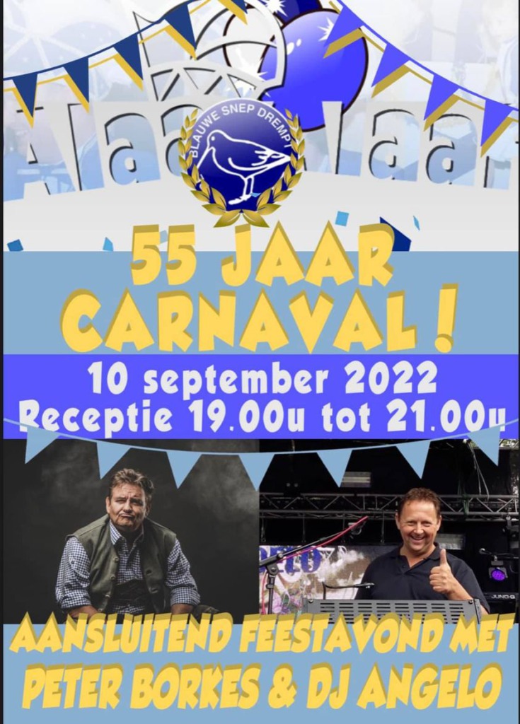 55 jaar carnaval De Blauwe Snep Drempt