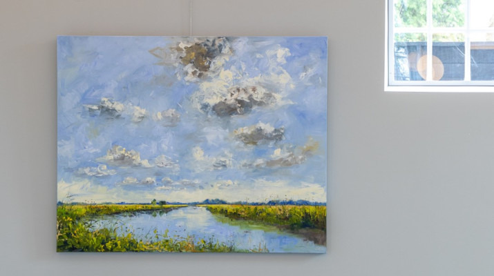 schilderij landschap en lucht