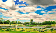 Wolkenpracht boven de IJssel - Henk Stemerdink