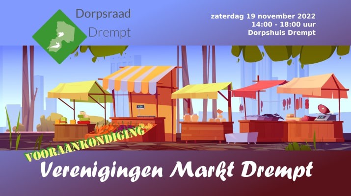 vooraankondiging Verenigingen Markt Drempt